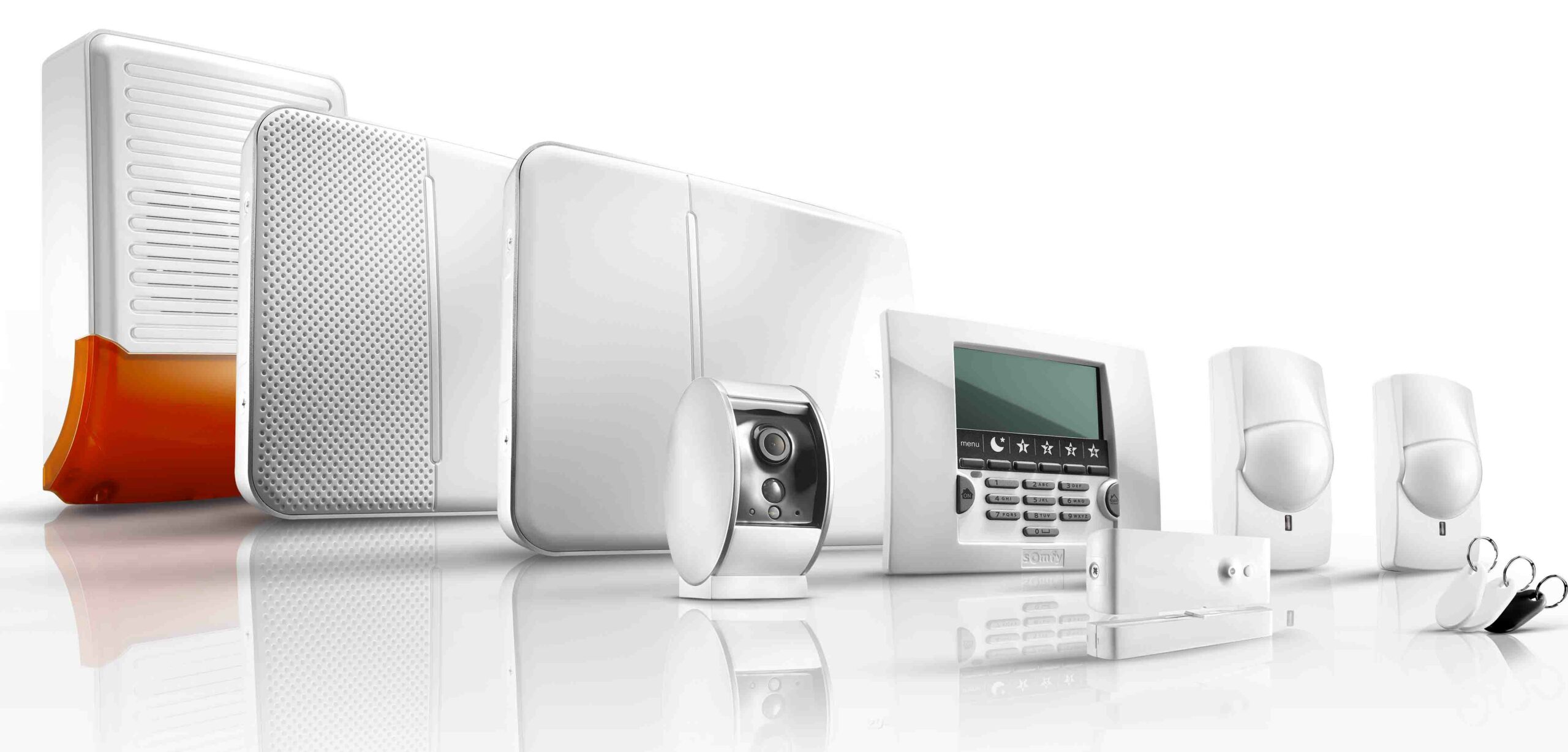 Gamme alarme Somfy - sirène, détecteurs, clavier